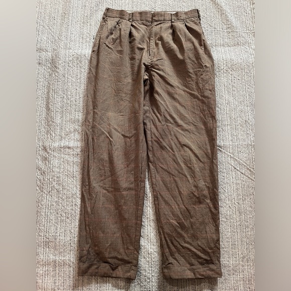 Tommy Hilfiger pleated houndstooth pants size 34x32 - Picture 1 of 7